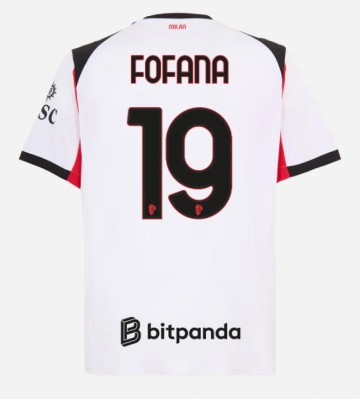 AC Milan Youssouf Fofana #19 Replik Auswärtstrikot 2025-26 Kurzarm